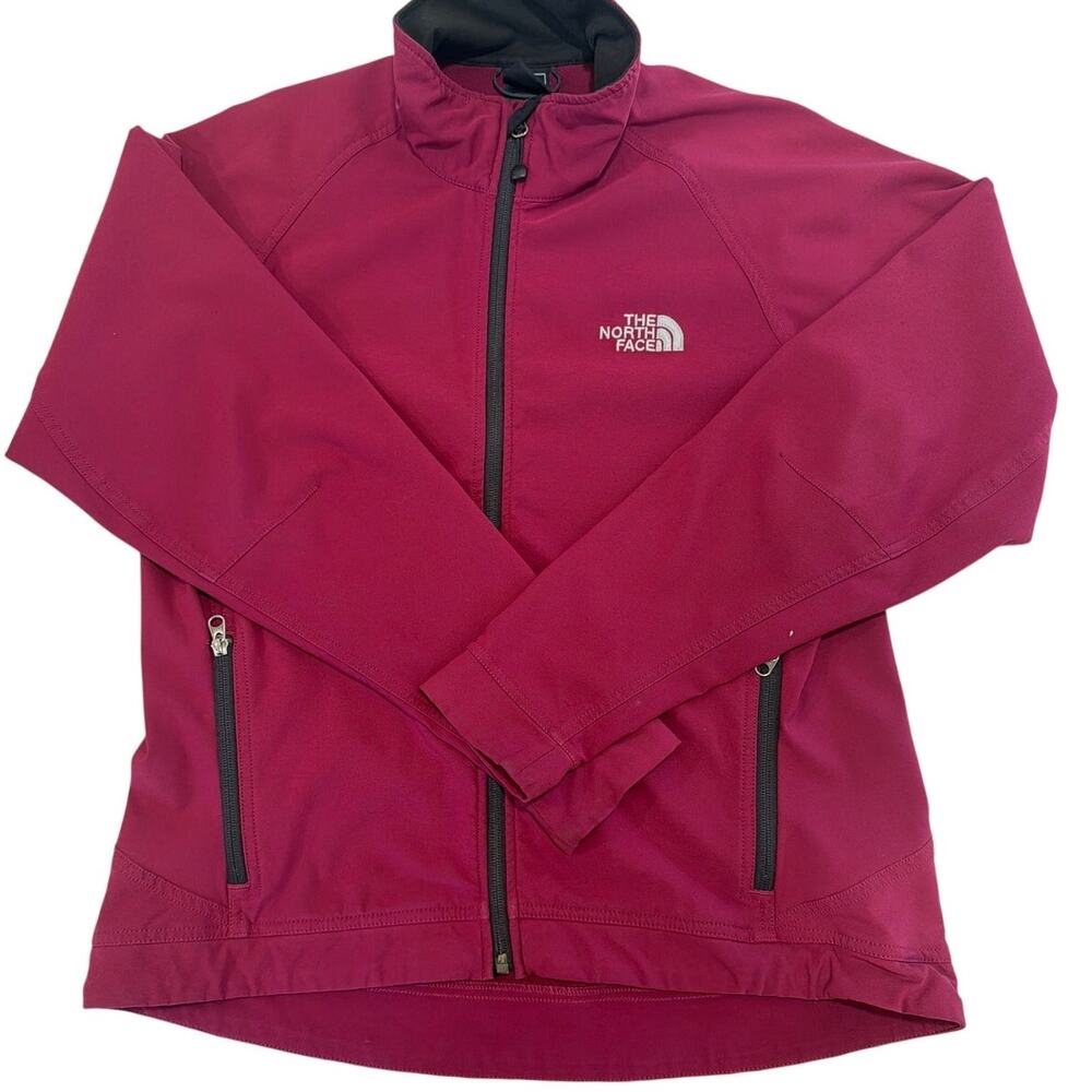 The North Face Women's L Apex Bionic softshell jacket maroon Full Zip